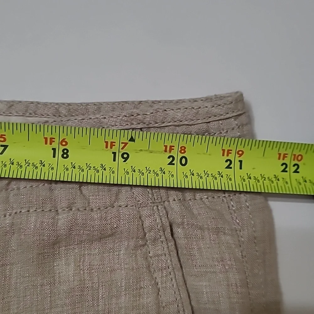 Jos A Bank Reserve Collection 100% Linen Light Khaki Pants size 42x32
